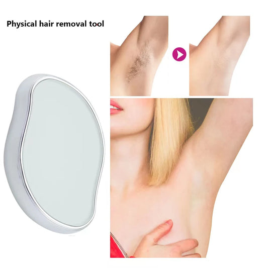 Depilador Corporal de Cristal Reutilizable – Exfoliación Suave y Piel Suave al Instante